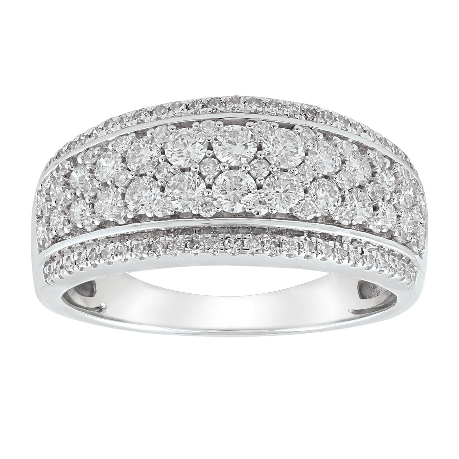 Ring with 1.00ct Diamonds in 18K White Gold