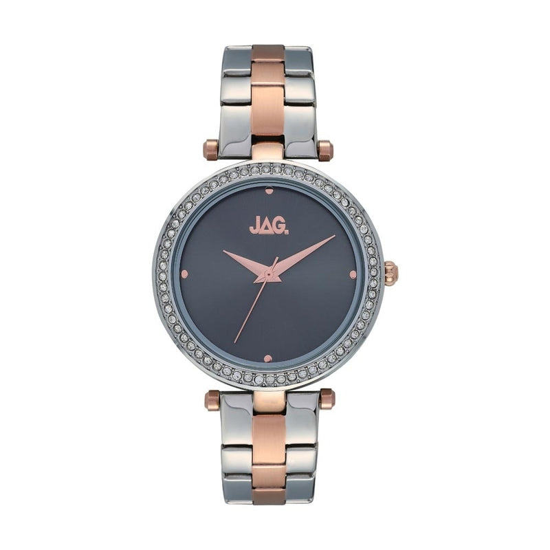 Jag Ava Grey Dial Rose Gold Womens Watch