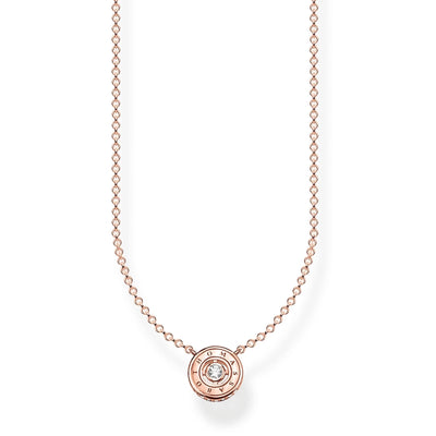 THOMAS SABO Sparkling Circles Rose Gold Necklace