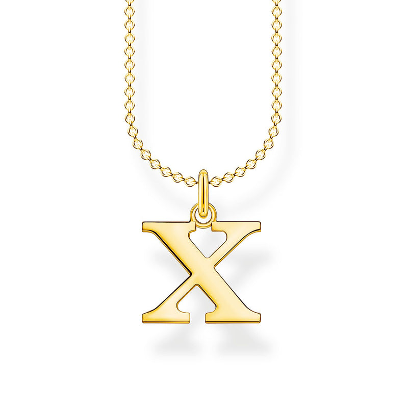 Thomas Sabo Necklace Letter X Gold