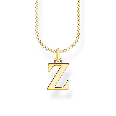 Thomas Sabo Necklace Letter Z Gold