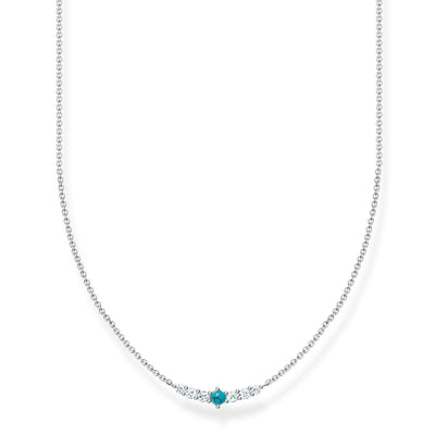 Thomas Sabo Necklace Blue Stone Silver