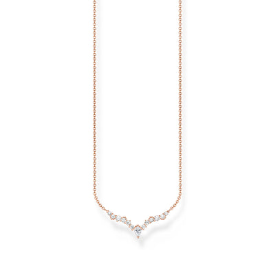 THOMAS SABO Necklace ice crystals rose gold