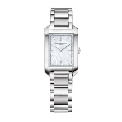 Baume & Mercier Hampton Quartz Diamond Set  35 x 22mm Watch M0A10474