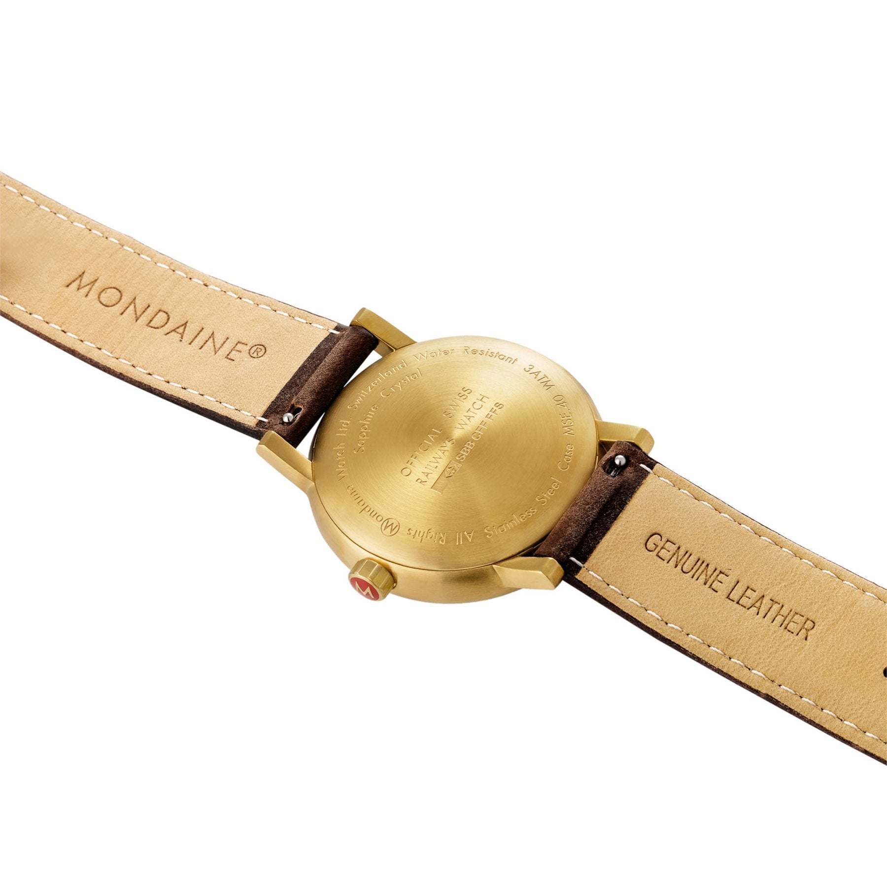 Mondaine Official EVO2 Golden Stainless Steel Watch MSE.40112.LG