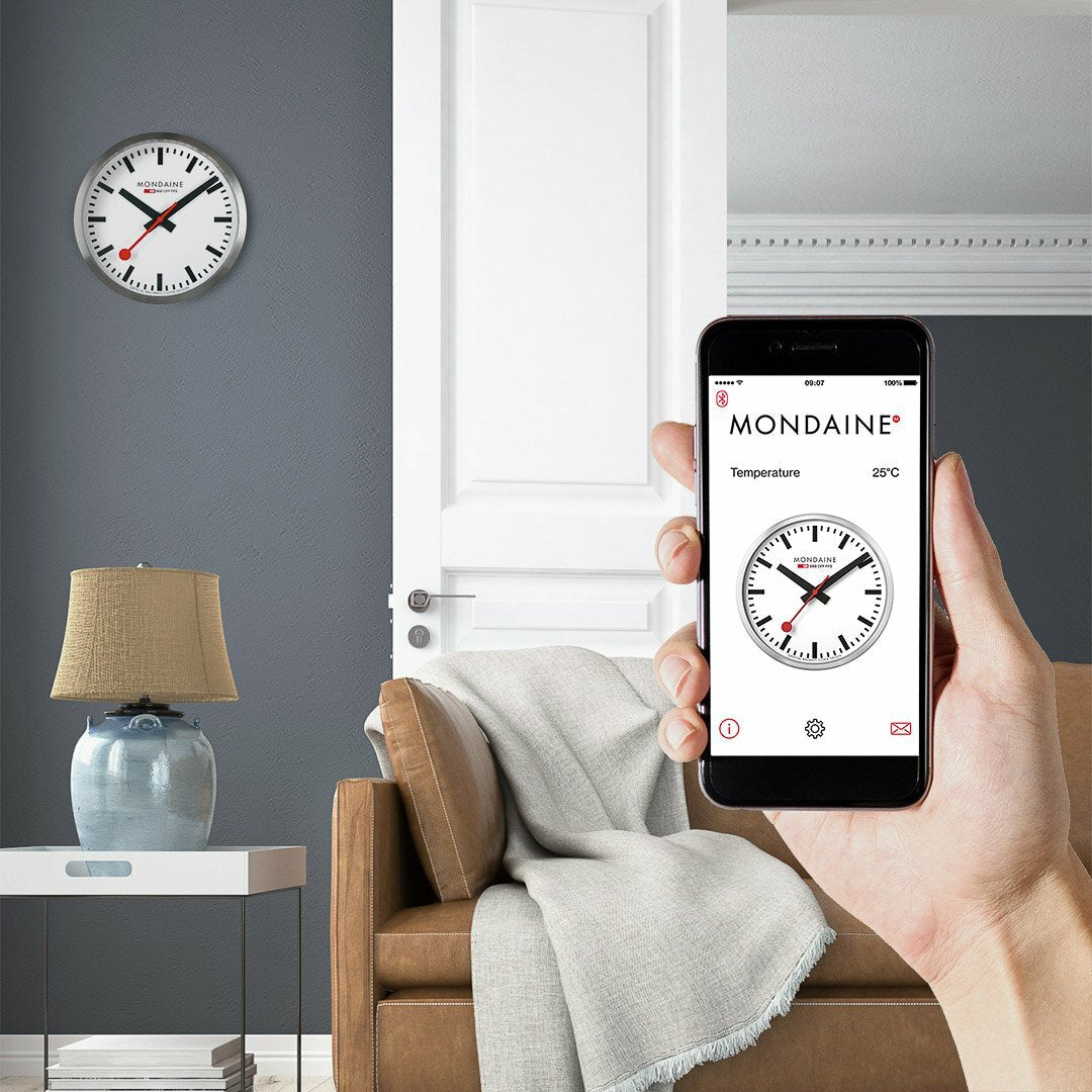 MONDAINE OFFICIAL SWISS RAILWAYS SMART STOP2GO WALL CLOCK