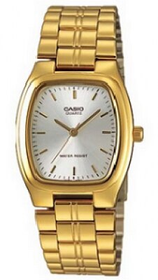 Casio Quartz Analog Rectangular Gold Tone Mens Watch