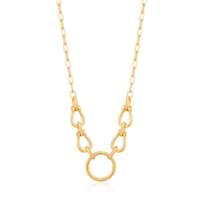 Ania Haie Horseshoe Link Necklace - Gold