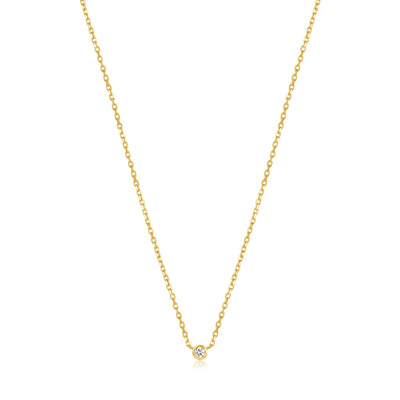 Ania Haie 14kt Gold Single Natural Diamond Necklace