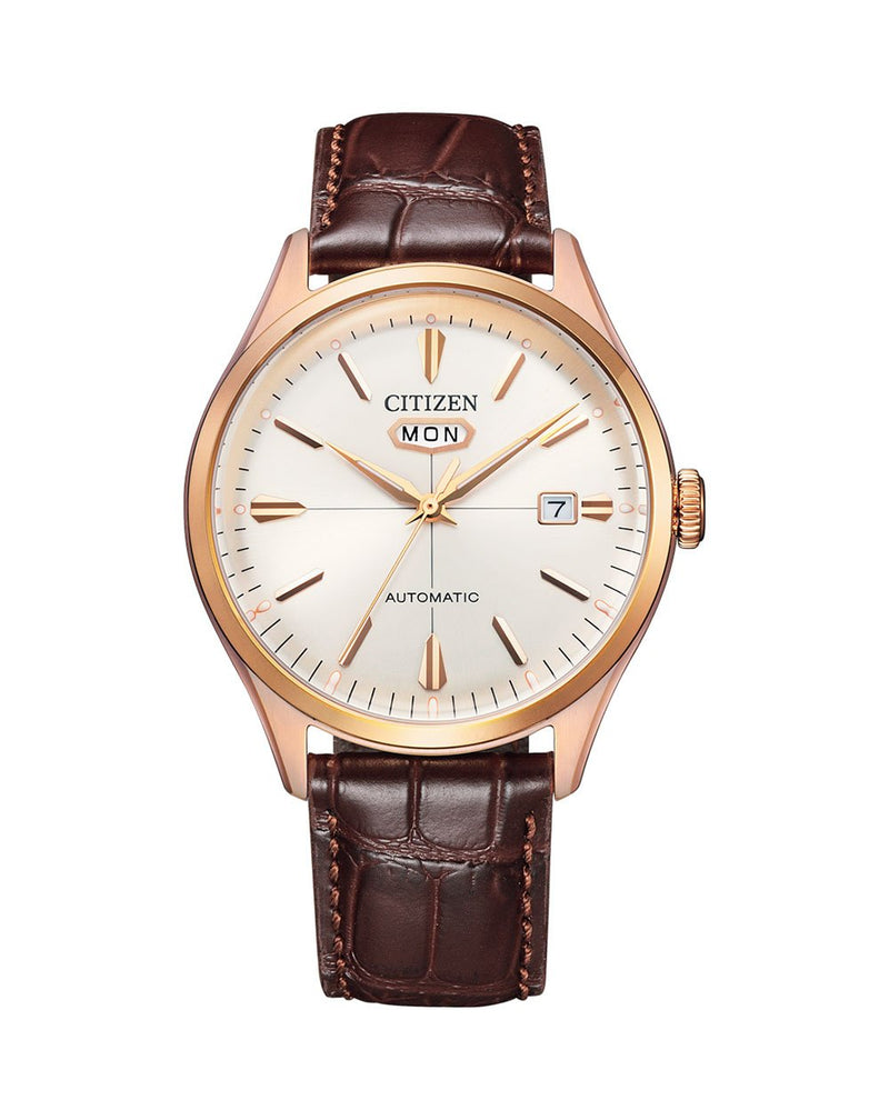Citizen C7 Series Brown Leather Automatic Watch NH8393-05A