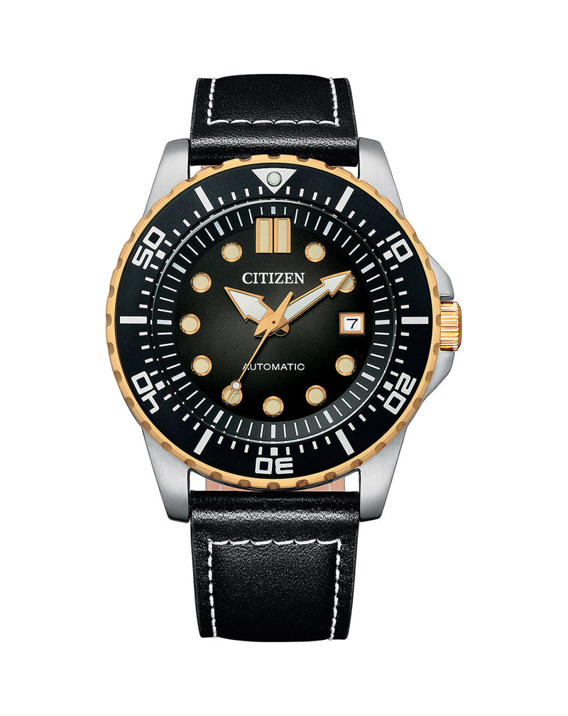 Citizen Automatic Black Gold Mens Watch NJ0176 10E Watch