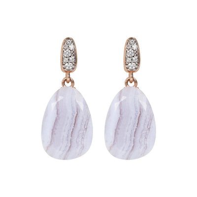 Bronzallure Preziosa Earrings With Natural Stone