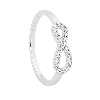Georgini Petite Infinity Ring Silver Size 6