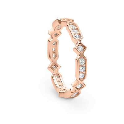 Georgini Zuma Ring Rose Gold Size 8