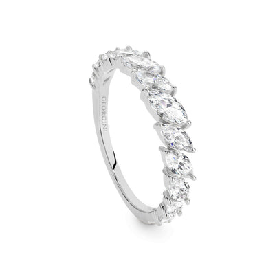 Georgini Orion Rhodium Ring Silver Size 9