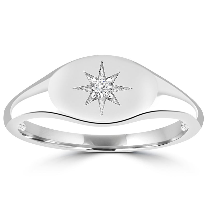 0.03ct HI I1 Diamond Ring in 9K White Gold