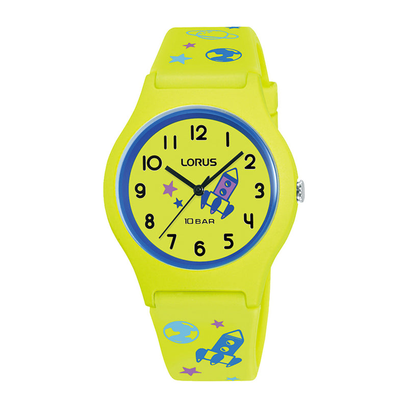 Lorus Youth Lime Space Silicone Watch RRX47HX-9