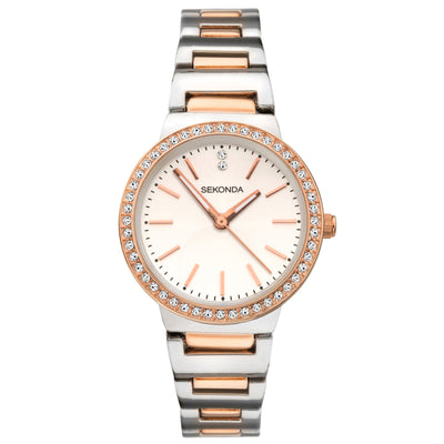 Sekonda silver and 2025 rose gold watch