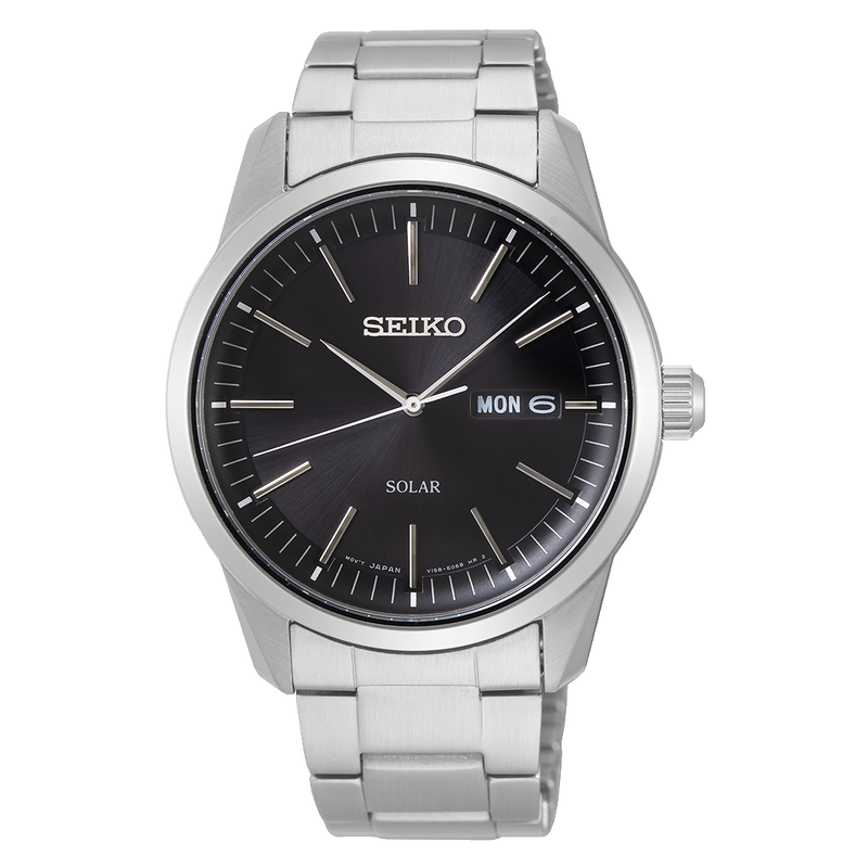 Seiko solar outlet black dial