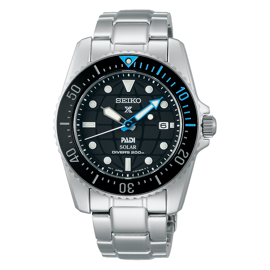 Seiko Prospex Black Padi Sports Solar Divers Men's Watch SNE575P