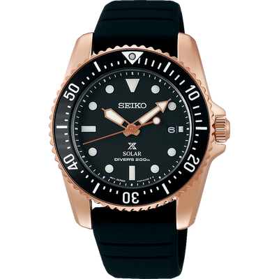 Seiko prospex solar rose gold best sale