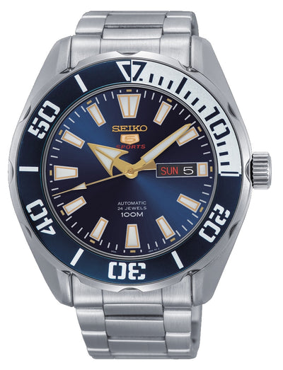 Seiko Series 5 Automatic Blue Dial Stainless Steel Watch SRPC51J