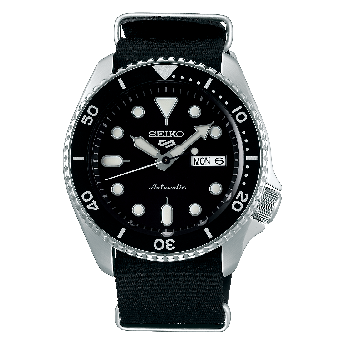 Seiko 5 Sports Black Men's Watch - SRPD55K3
