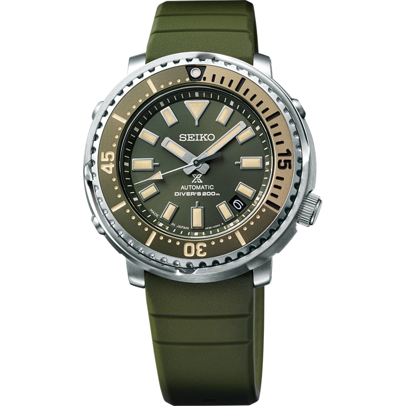 Seiko Prospex Tuna Divers Green Dial Watch SRPF83K