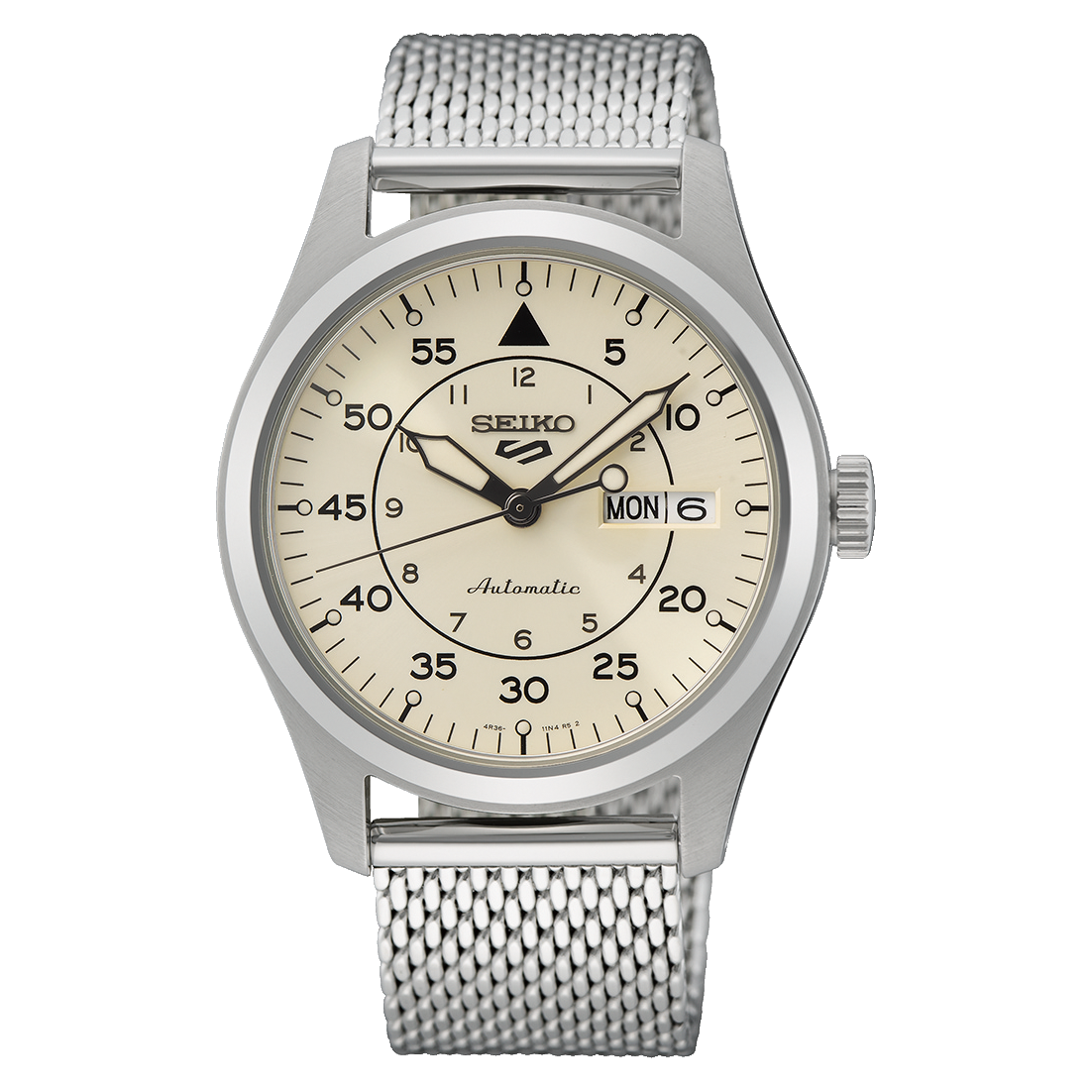 Seiko Sports Automatic Beige Dial Stainless Steel SRPH21K Mens Watch