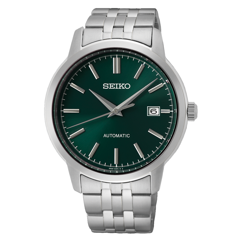 Seiko Essentials Automatic 100M Green Dial Mens Watch SRPH89K