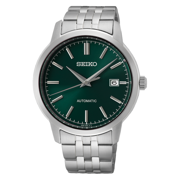 Seiko Essentials Automatic 100M Green Dial Mens Watch SRPH89K Watch Direct