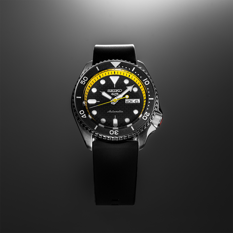 Seiko Supercars Special Edition Yellow Automatic Watch SRPJ07K