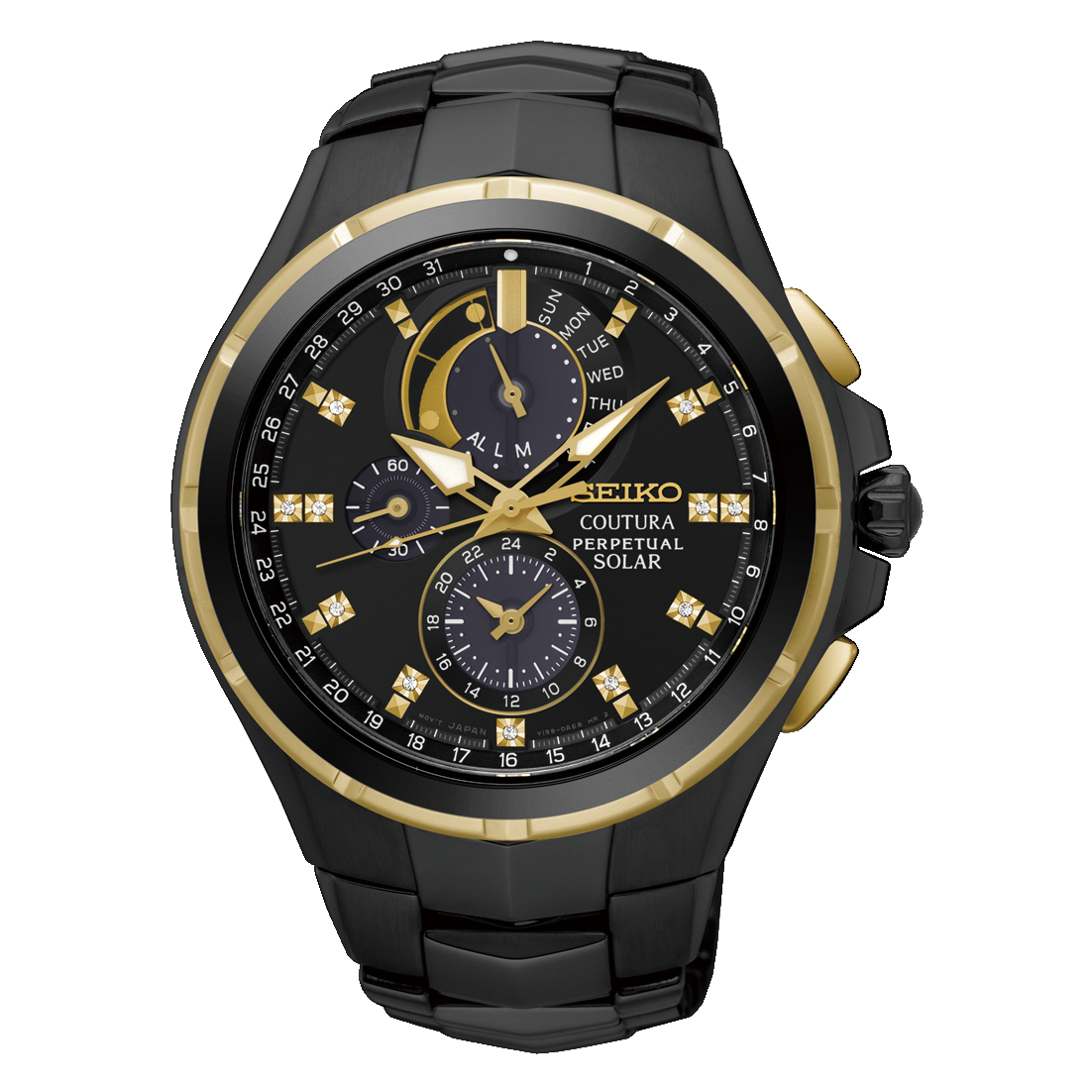 Seiko Coutura Solar Diamond Watch SSC573P
