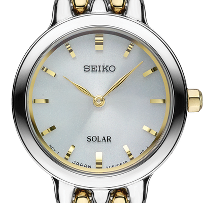Seiko Two Tone Solar Womens Watch SUP349 Watch Direct