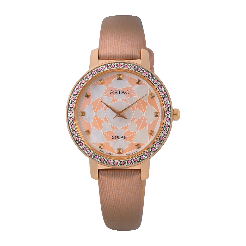 Seiko Conceptual Series Rose Gold Steel Dress Watch SUP456P