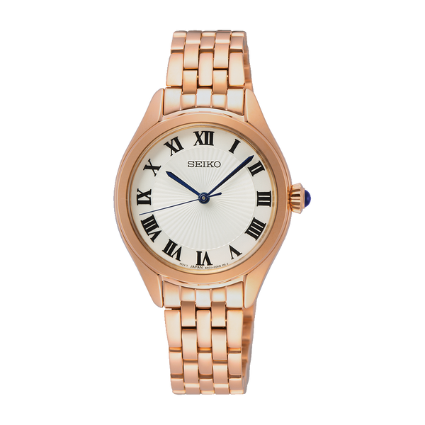 Seiko ladies rose gold on sale watch