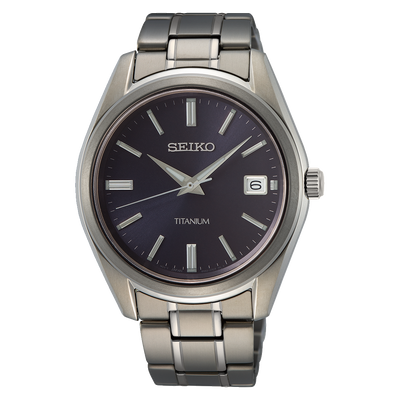 Seiko Daywear Titanium Blue Dial Watch SUR373P