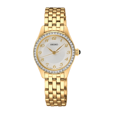 Seiko Ladies Daywear Gold Tone Watch SUR388P Watch Direct