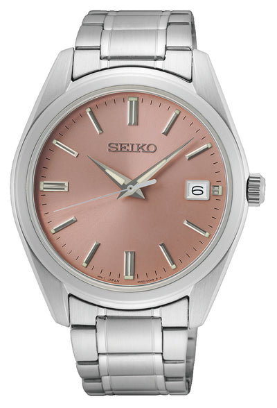 Seiko Stainless Steel Sapphire Quartz Watch SUR523P