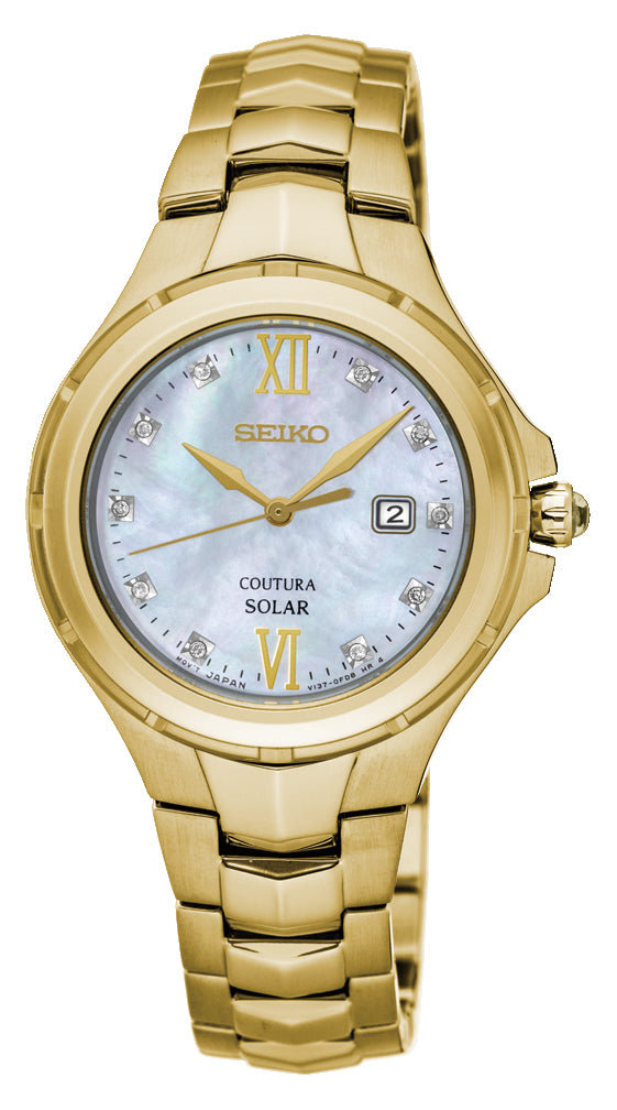 Seiko Coutura Ladies Diamond Dress Watch SUT310P