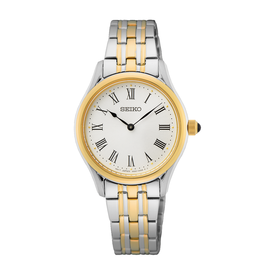 Seiko Conceptual Series White Dial Two-Tone Ladies Watch SWR070P