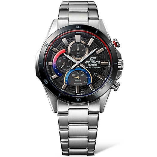 Casio Edifice Black Dial Chronograph Metal Band Watch EFSS610HG-1A