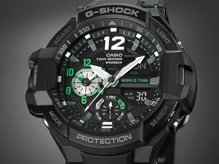 G Shock Gravitymaster Twin Sensor GA1100 1A3 Mens Watch