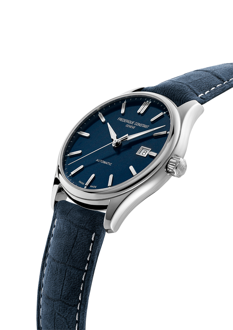 Frederique Constant Classics Index Automatic Blue Leather Band Mens Watch FC-303NN5B6
