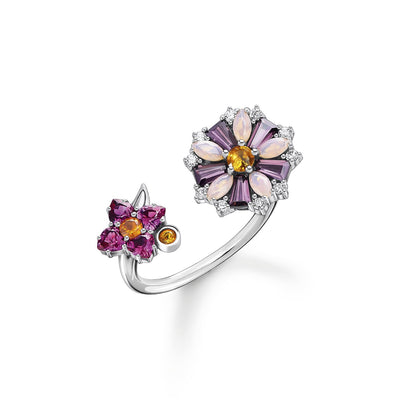 Thomas Sabo Ring Flowers Silver