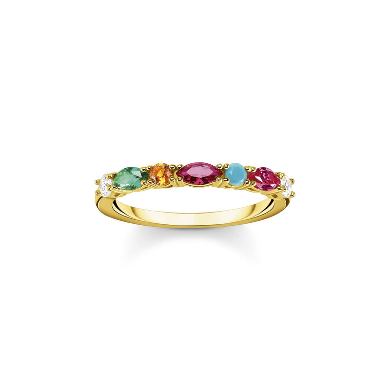 Thomas Sabo Ring Colourful Stones Gold