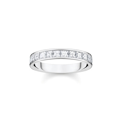 Thomas Sabo Ring White Stones Silver