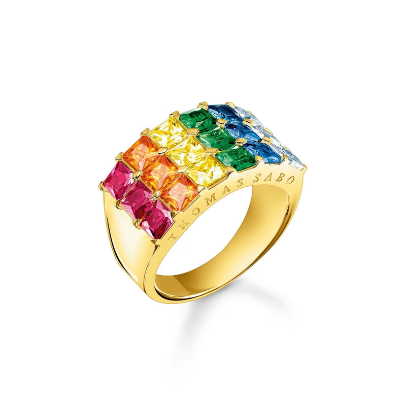 Thomas sabo colourful sales stones ring