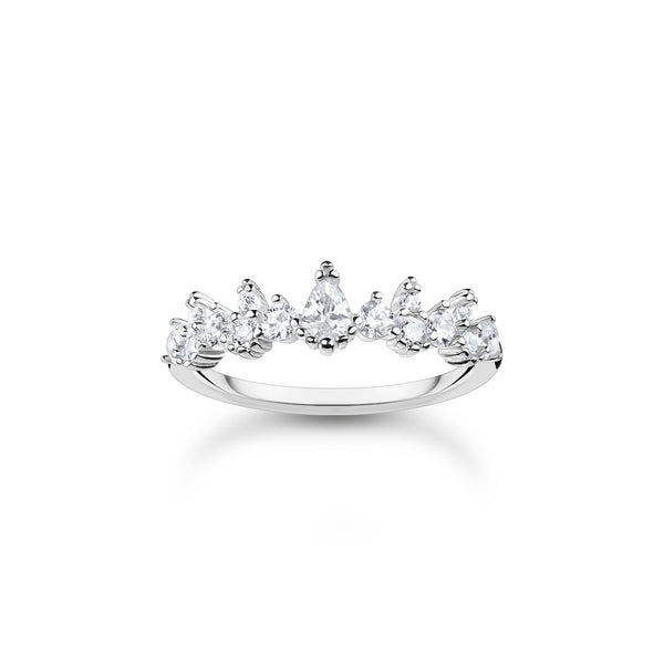 THOMAS SABO Ring ice crystals silver