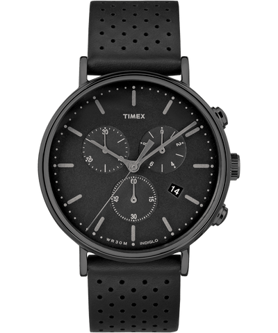 Timex Fairfield Chronograph 41mm Leather Strap Watch TW2R26800